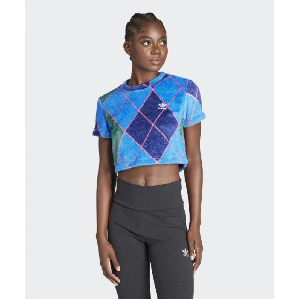 

Футболка ADIDAS Argyle Fluffy Сине-Зеленая IL2444 XS
