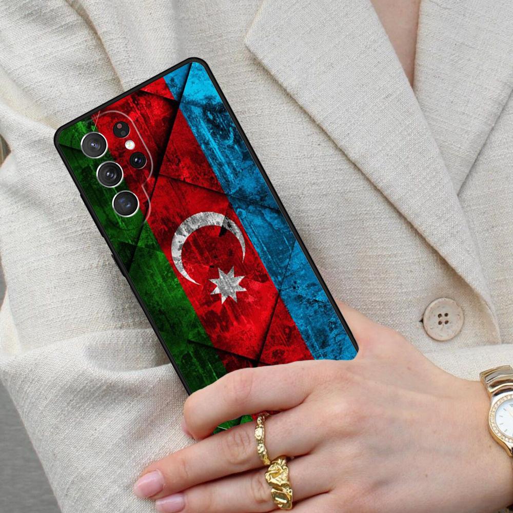 Azerbaijan Flag Cell Phone Case for Samsung Galaxy S26 Ultra S25 S24 S23 S22 S21 S20 Note10 Cover