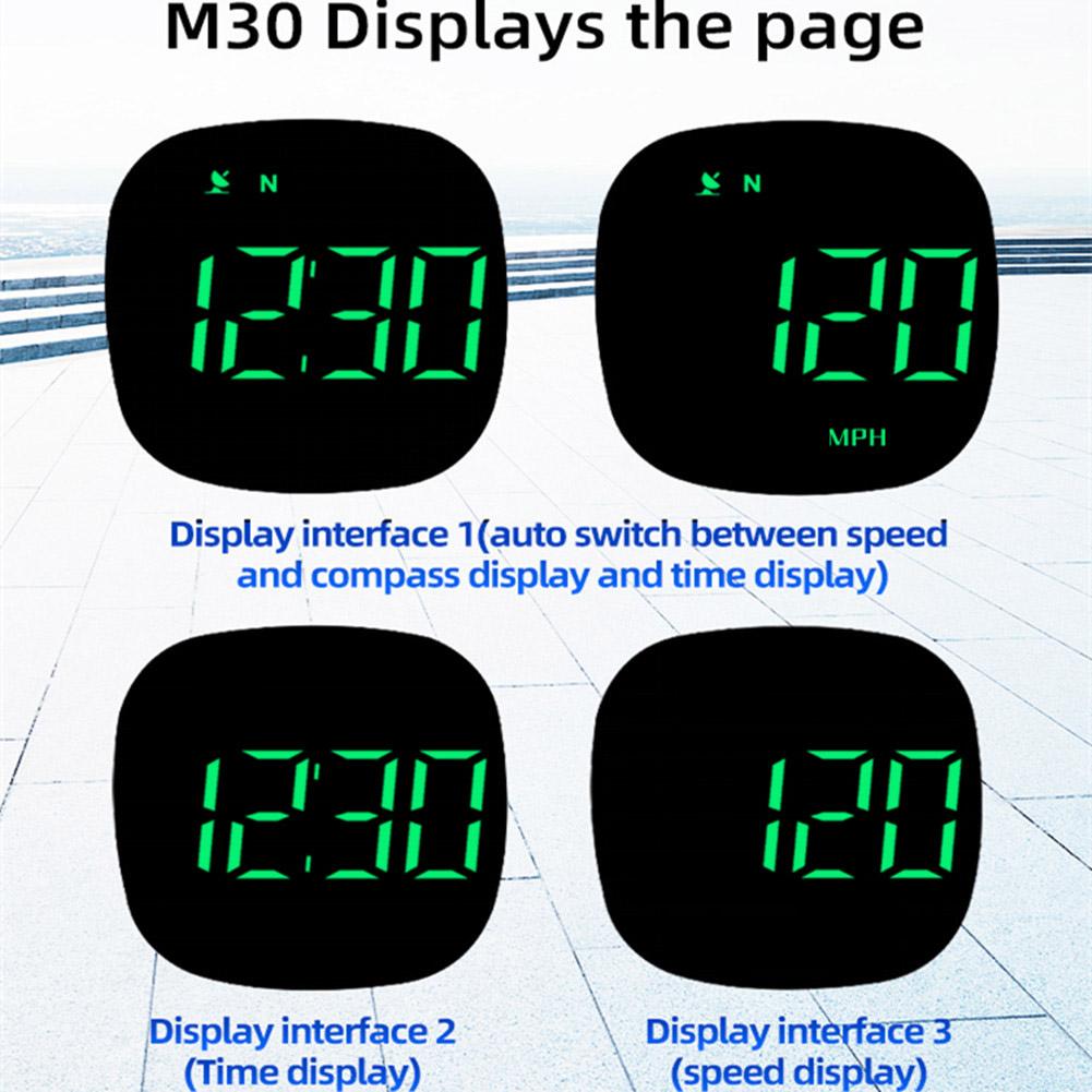 ABS Car GPS Speedometer Heads Up Display HUD KMH MPH Digital For Cars Motorbike Parts Accessories 5V 2A