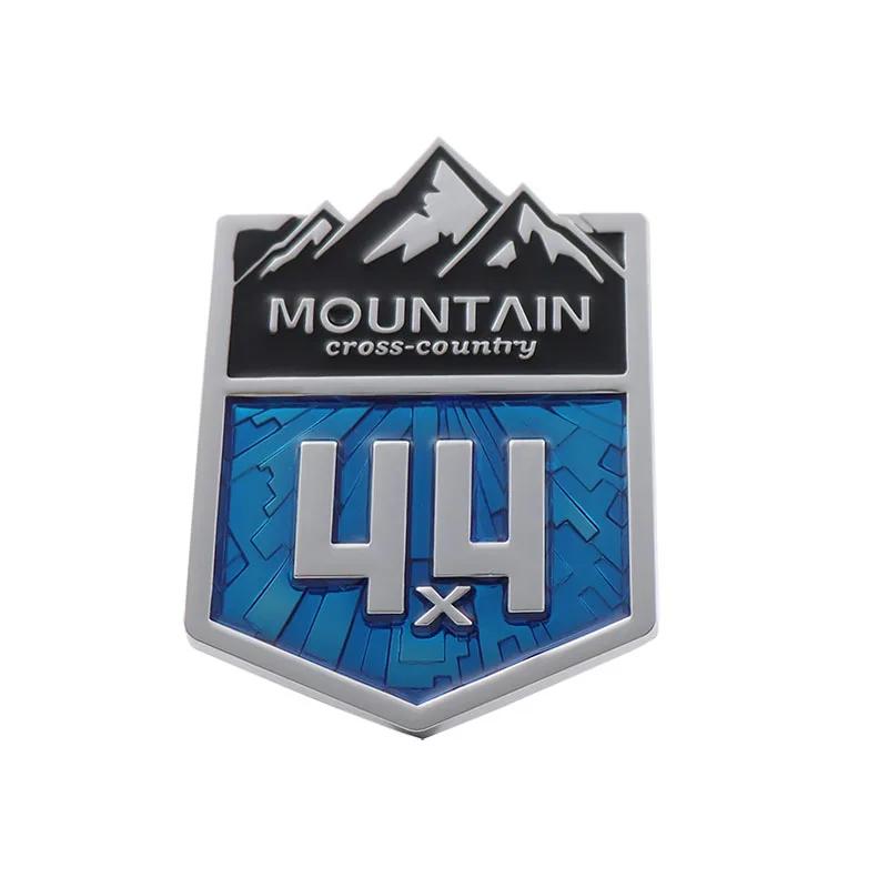 3D Car Styling 4X4 Mountain Cross Country 4WD for FJ Cruiser Car Fender Side trunk Decal Emblem Badge Sticker
