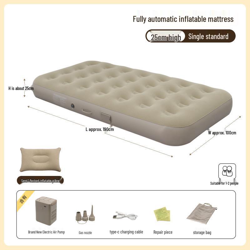 Thickened Double Self-Inflating Air Mattress for Home, Camping & Leisure