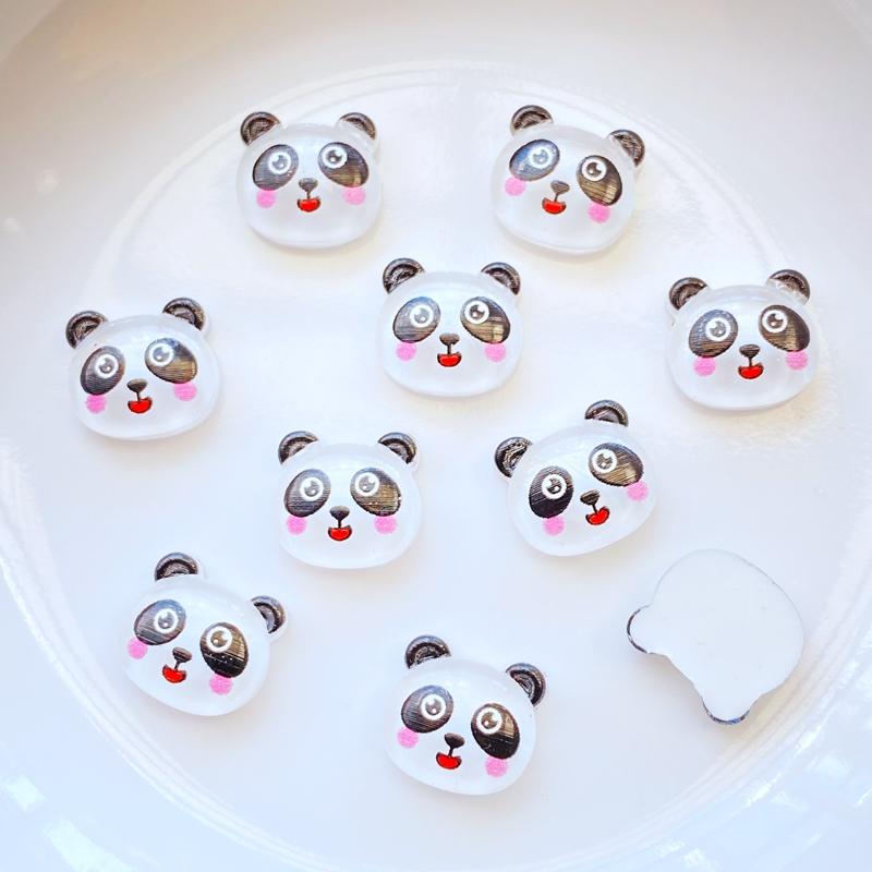 30Pcs New Mini Cute Little Panda Flat Back Resin Scrapbooking DIY Jewelry Craft Decoration Accessorie