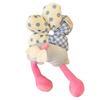 Hair Tie with Sufficient Elasticity Dot Print Lace Splicing Hair Flower Butt Design Hair Tope Buns Ponytails Half-Tied Hair Scrunchie