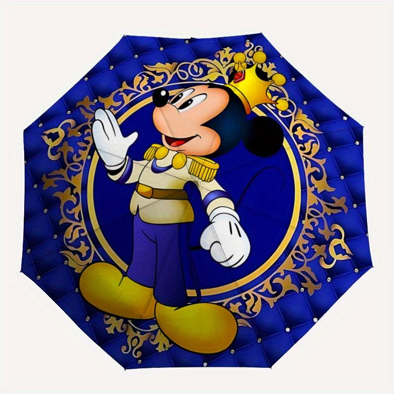 

1pc Mickey Mouse Automatic Umbrella | Portable Foldable 8-Rib Manual Open, Casual Accessory, Durable Canopy yy250823005