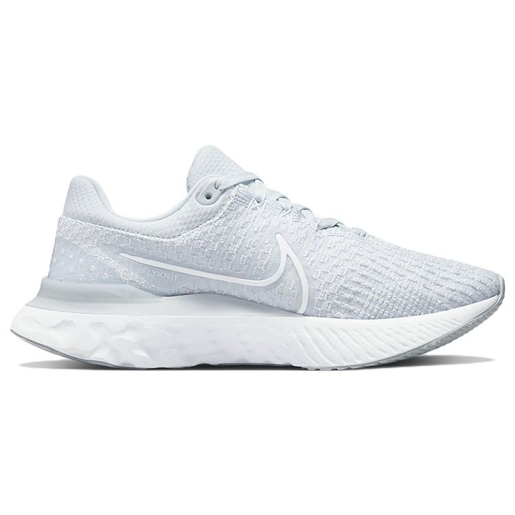 Nike  React Infinity Run Flyknit 3 Pure Platinum Women Sneakers Blue White DD3024-004