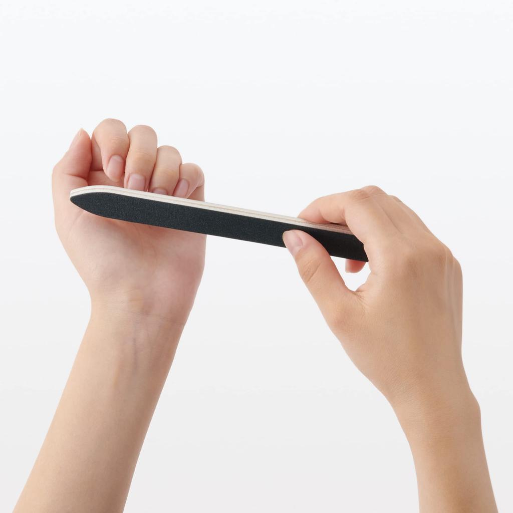 MUJI Nail 12050254 File, Hard, 2-Pack,