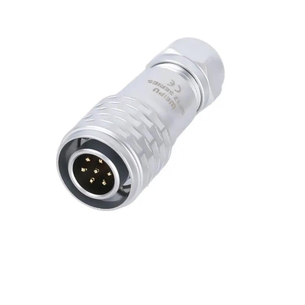 WEIPU SF12  2 3 4 5 6 7 9Pin Industrial Waterproof Connector Adapter Plug  Scoket Solder Threaded Coupling Sensor SF1210 SF1211