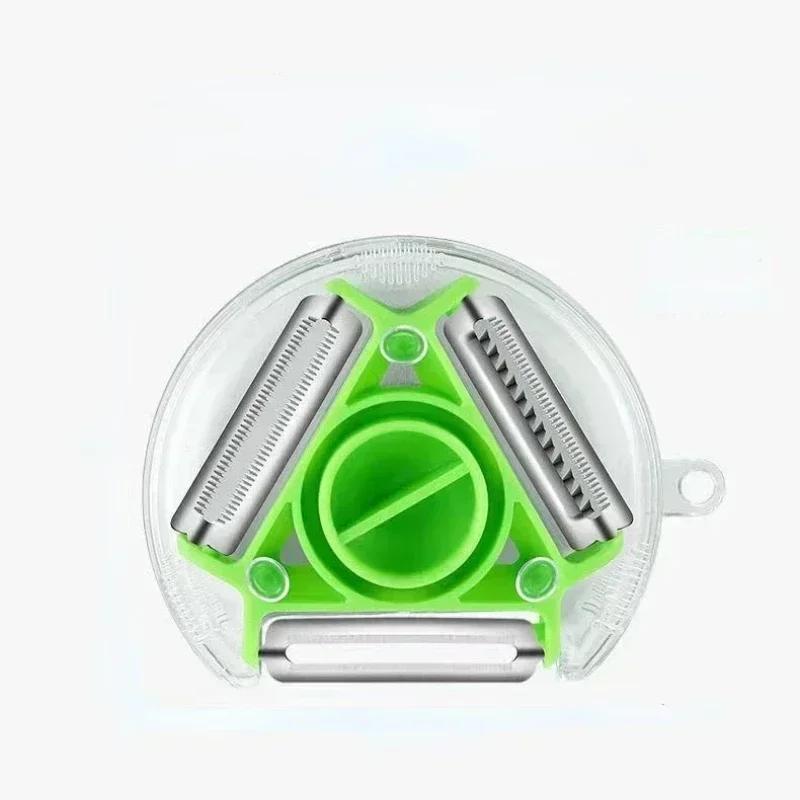 

3-in-1 Peeler Kitchen Multifu Fruit and Vegetable Peeler Potato and Carrot Shredding Machine Household Apple Peeler Wholesale