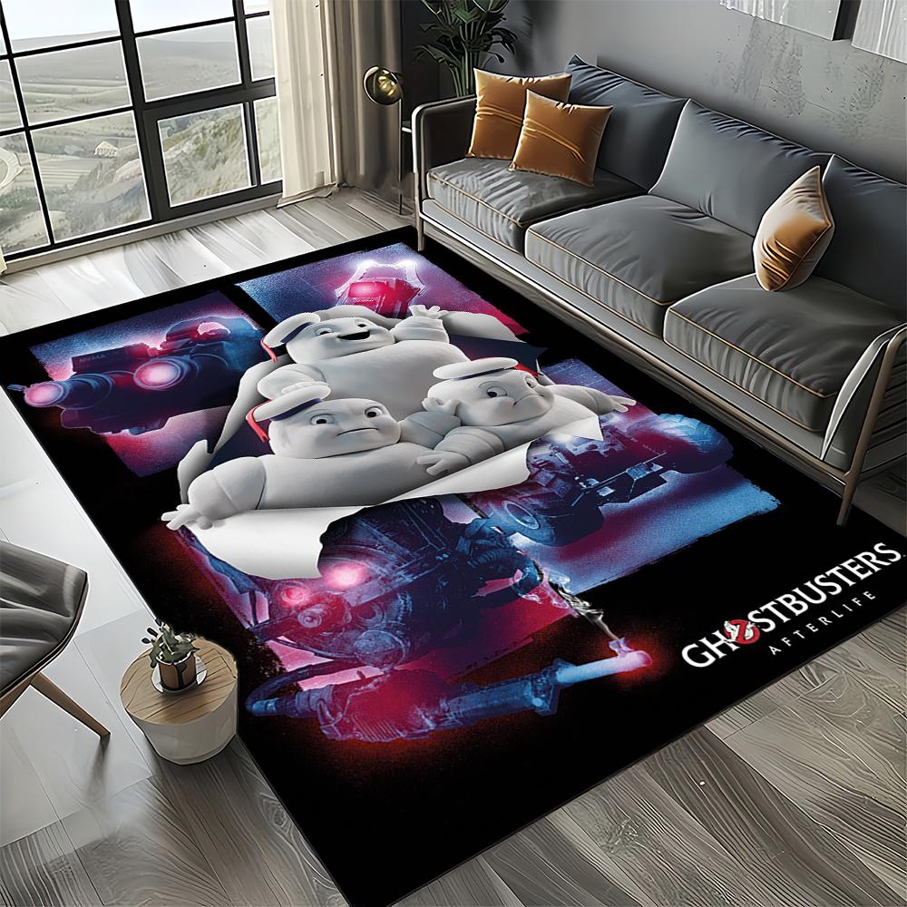 27 Style New G-Ghostbusters Horror Movie Cartoon Carpet Rug for Living Room Bedroom Home Sofa Decoration,Non-slip Floor Mat