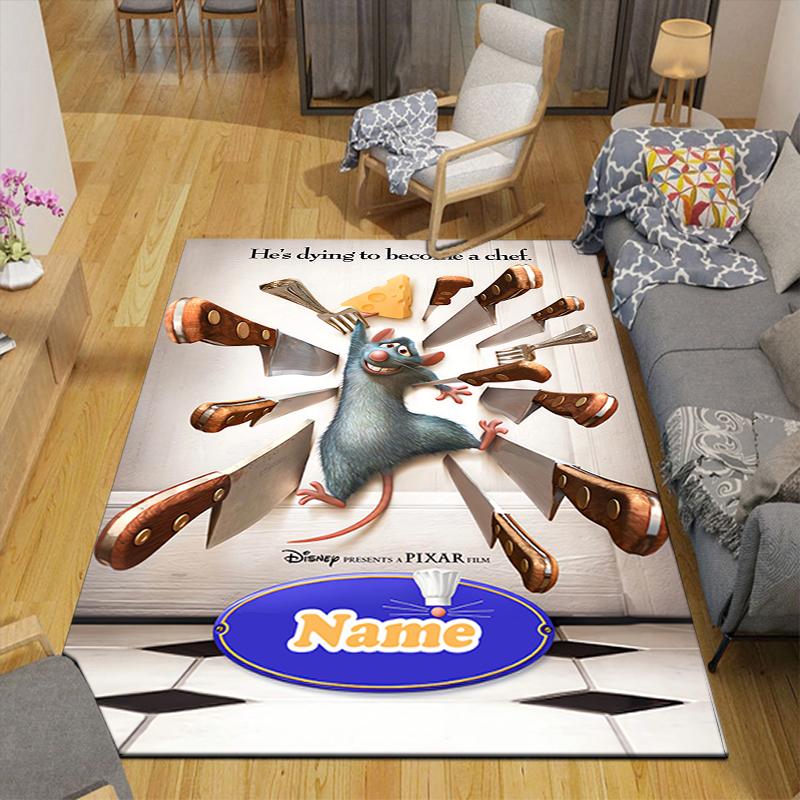 Custom 1Pc Ratatouille Adventure Poster Rug Office Carpet Indoor Outdoor Entrance Doormat Nonslip Soft And Comfortable Living Room D916236