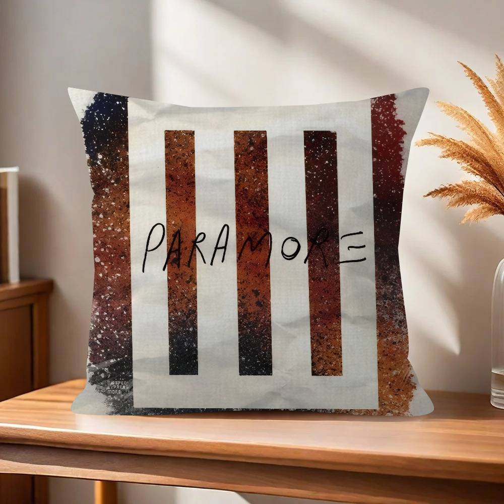 Band paramore logo  Cushion Cover Decorative Pillow Sofa Home Decor case pillow cases