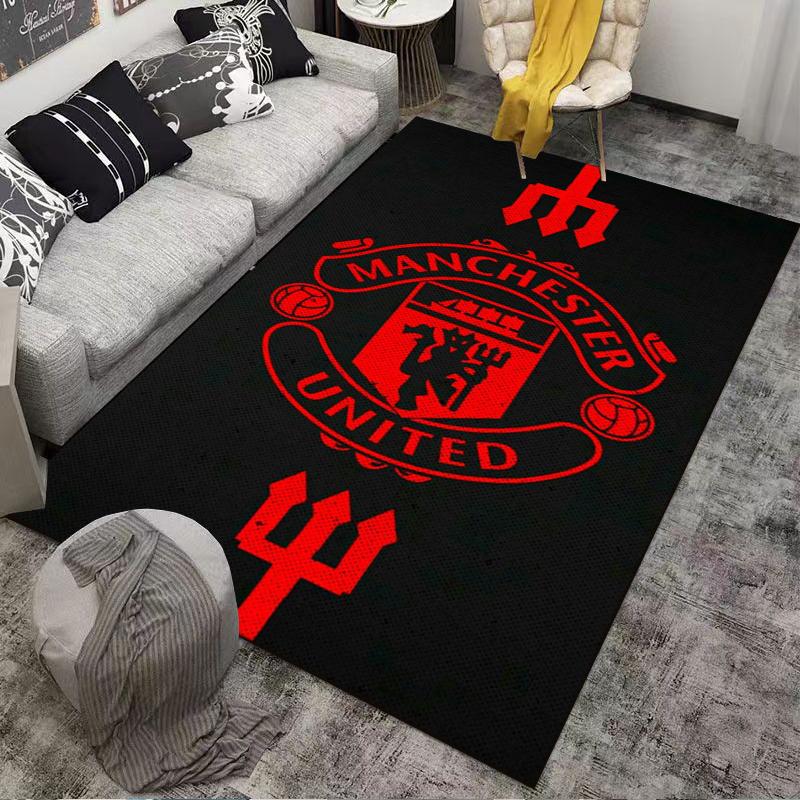 Manchester United Designed floor mat, suitable as a non-slip mat for the living room or bedroom sofa