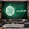 Celtic FC Personalizuotas gobelenas Palaikymas Custom Name, Sienos menas Namų dekoravimas