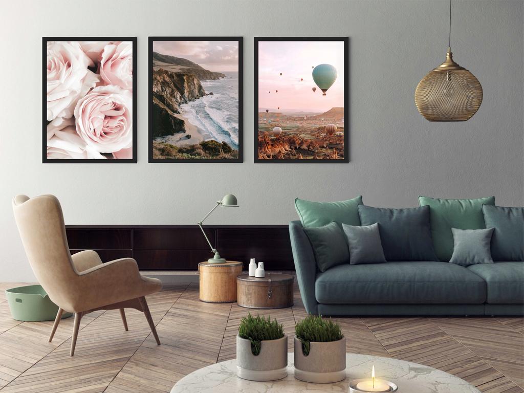 Czarna rama na ścianę ramka na zdjęcie plakat 40x50cm