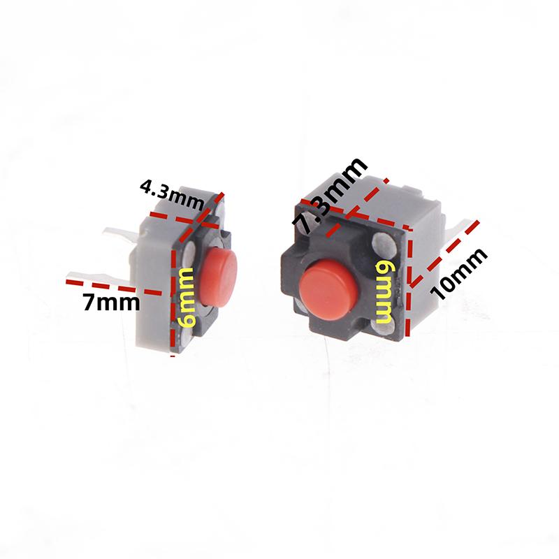 10PCS DIY Accessories For Kailh Mute Button 4.3/7.3MM Silent Switch Wireless Mouse Wired Mouse Button Micro Switch