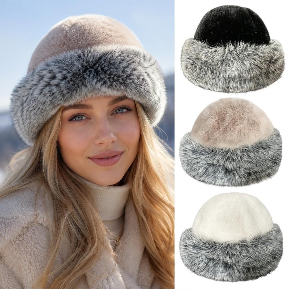 Fashionable Winter Thick Warm Hat Head Circumference 58-60cm Women's Mongolian Hat