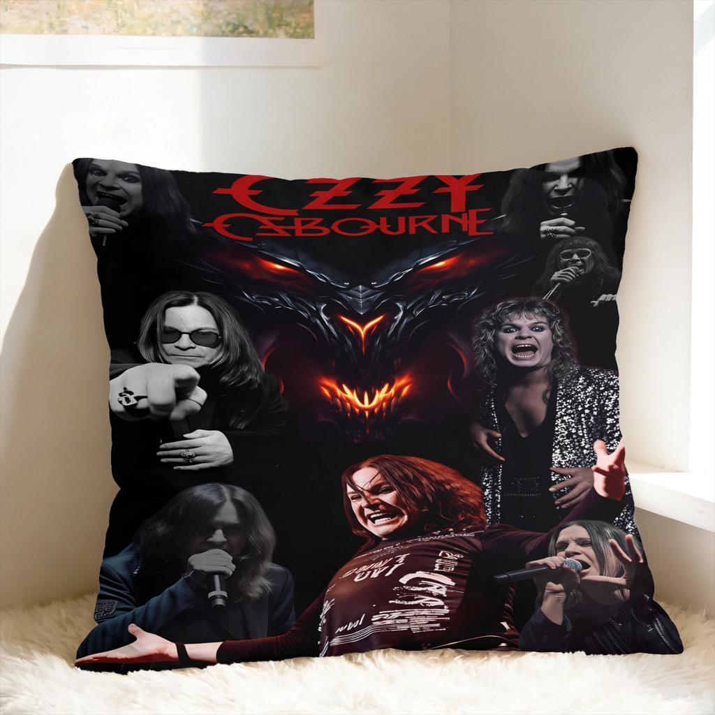 Pillow Case Ozzy Osbournes Band Design Pillow Cover For Sofa Bedroom Home Decor Novelty Pillowcases