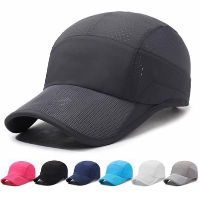 Men Women Summer Thin Sunscreen Cap Outdoor Sunshade Cap Quick-Drying Breathable Sun-Covering Baseball Cap