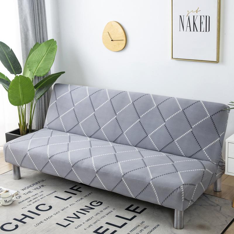 Husă de saltea pentru canapea fără brațe Husă universală pliabilă pentru canapea cu dublă utilizare Husă total cuprinzătoare pentru toate cele patru sezoane, rezistentă la praf