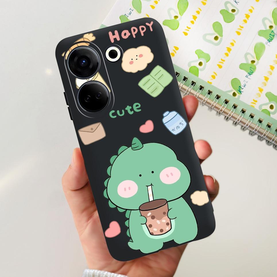 For Tecno Camon 20 Pro 4G 5G Case Cute Cat Cartoon Love Heart Liquid Silicone Shell For Tecno Camon 20 Premier Camon20 4G Funda