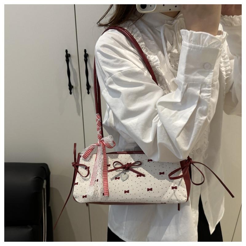 New minimalist women's bags, stylish bow bags, polka dot sweet and cool shoulder bags, casual bags on Instagram.
