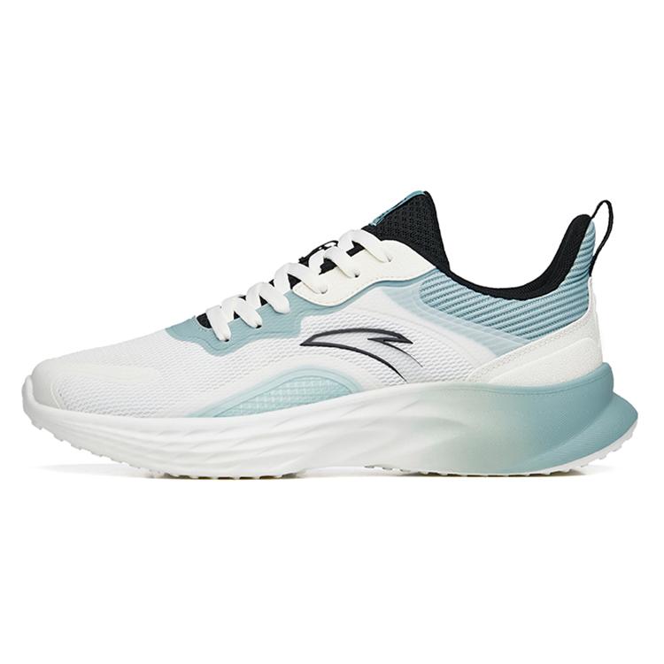 New Anta Running Collection Cushioning Breathable Abrasion Resistant Slip Resistant Low Top Running Shoes Men's White Blue 912235529-4