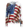 Women's Fashion Zip Up Hoodie Lightweight Long Sleeve Hooded Jacket with Pockets Printed Casual Outerwear for Sun Protection