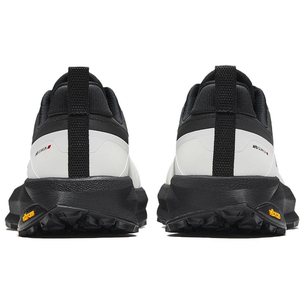 Anta Champion Path Simple Comfortable Non-Slip Wear-Resistant Low-Top Hiking Shoes Men Hiking Shoes White Black Gray 112626605A-2