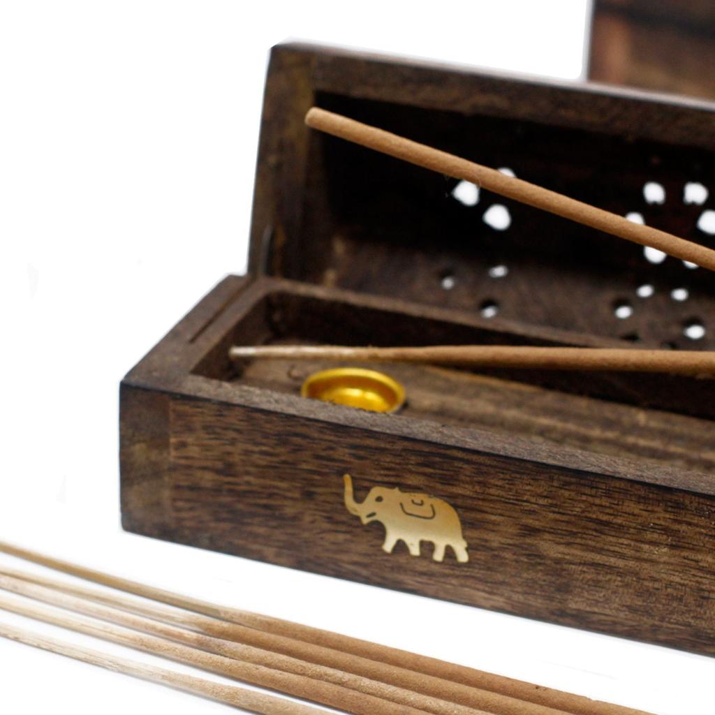 Incense Burner Natural Mango Wood