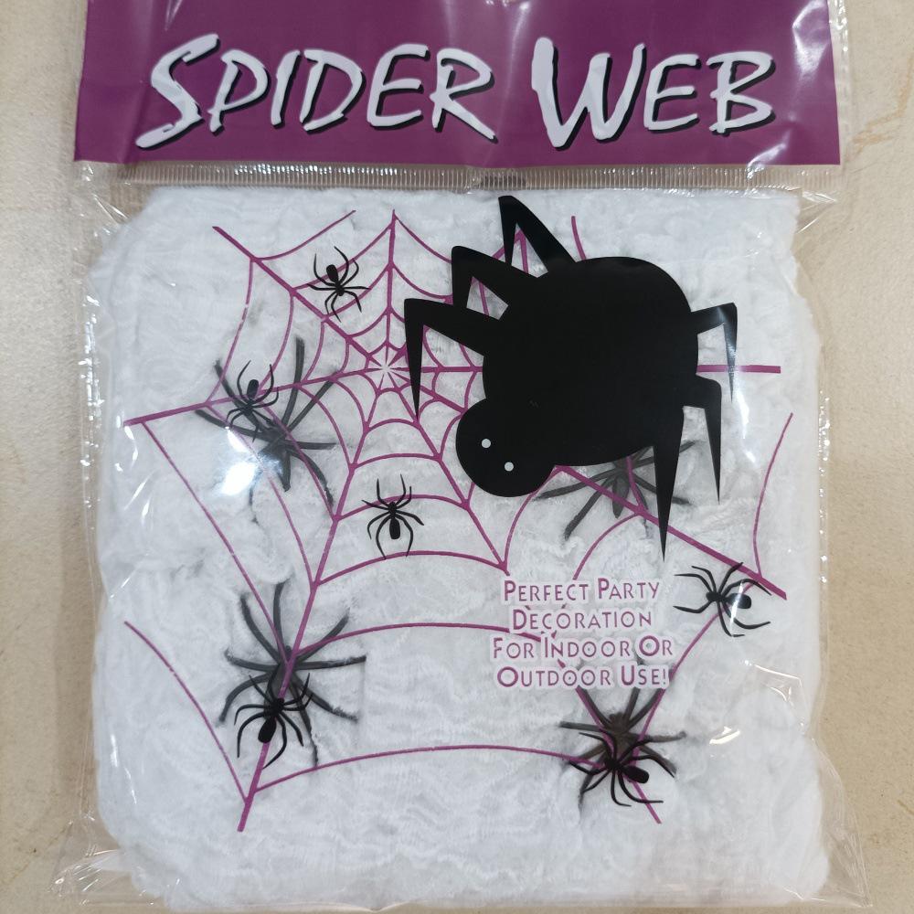 Halloween Spinnennetz Dekoration Requisiten: Baumwollgewebe 20 g, 40 g, 60 g, 100 g – Großes Lager verfügbar
