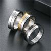 Rotatable Titanium Steel Ring Women, Love LOVE Couple Ring Fashion Trendy Men's Hand Jewelry
