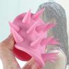 Silicone Scalp Massager Shampoo Brush Long Rigid Spikes Deep Cleans Root for Thick Hair Men Women Shower Use