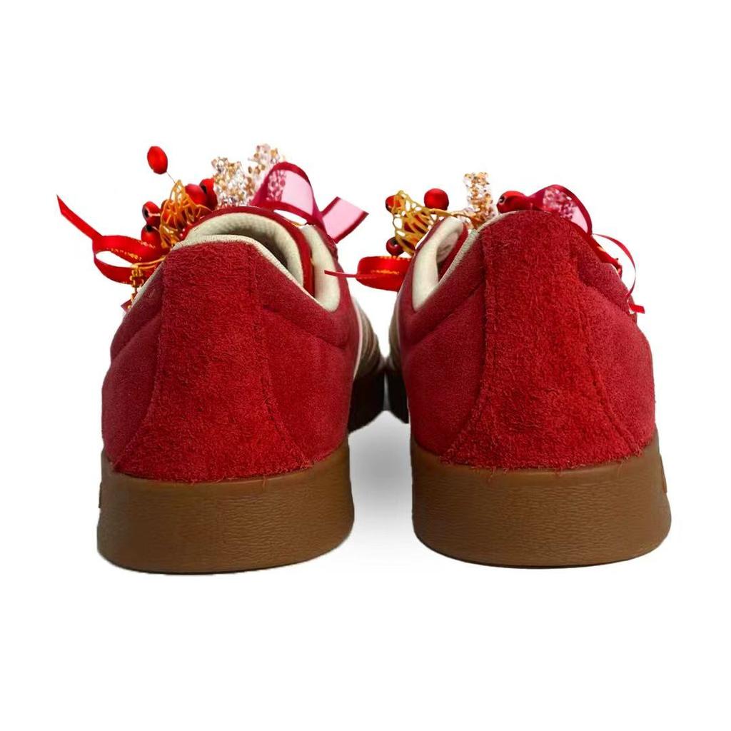 adidas Vl Court Classic Abriebfest, Leicht und Atmungsaktiv Niedrige Skateboard-Schuhe Unisex KK3774(team1658-)