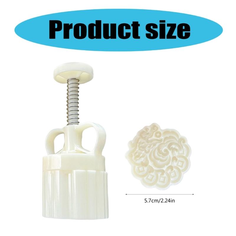 Chinese Pastries Mold Hand Pressed Mooncakes Mold Festival Bean Pastes Cake Molds Dessert ABS Moulds for Cooking Lover