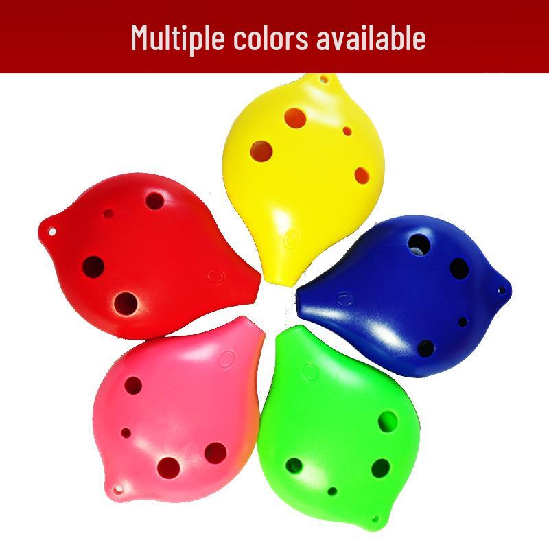 Ocarina 6-Hole C-Key Alto, Drop-Resistant Resin Plastic for Students and Home Use