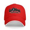 Berretto da Baseball con Logo Gas Monkey Garage Nero con Bordi Bianchi Vestibilità Classica per Unisex e Donne Stile Streetwear Cappello per Appassionati di Auto