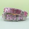 European Style Punk Skull Belt with Rhinestones - Unisex Rock Fashion Accessory
