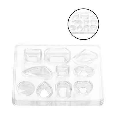 2pcs Pendant DIY Molds Earring Crystal Pendant Crafting Silicone Mould Trays Handicraft Tools