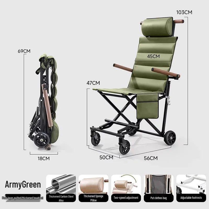 Compact Portable Reclining Stroller/Chair for All