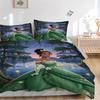 Princess Swamp Print 3Pcs Bedding Setduvet Cover With 2 Bedropillowcase Home Birthday Gift
