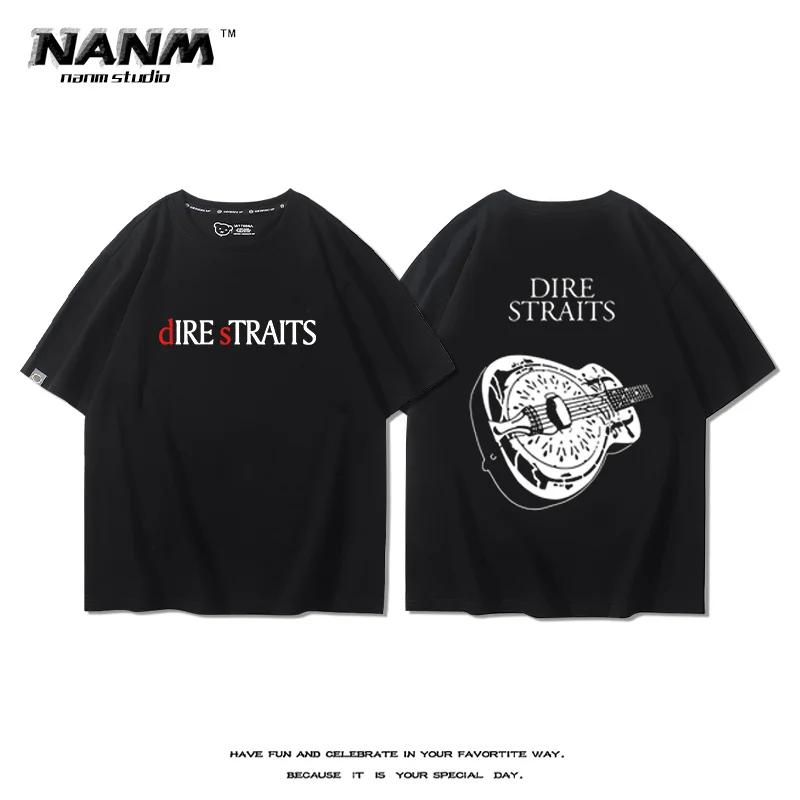 Blues Rock Hiphop Print 100 Cotton Men Women Tshirt Summer Autumn Daily Outdoor Sports Party Casual Loose Street Shortsleeve