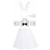 AXYD Rabbit Costume Easter Bunny Costume Set Bunny Cosplay Headband Tail Collar