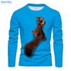T-shirt da uomo Dragon T-shirt casual con stampa 3D a maniche lunghe con grafica animale magica T-shirt modello High Street Top uomo/donna T-shirt hip-hop