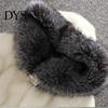Jacket Overcoat Mid-length Hooded Design Faux Fur Women Outwear Coat for Winter Clothing