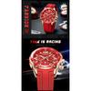 LIGE Neue Mode Herrenuhren Top Marke Luxus Quarz Armbanduhr Mann Sport Rotes Silikon Armbanduhr für Herren Reloj Hombre Chronograph