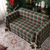 Sofabezug Modernes Karomuster Überwurf Wohnzimmermöbel Schutz Sofabezug Handtuch für Weihnachtsdekoration Sofa Sitzkissen