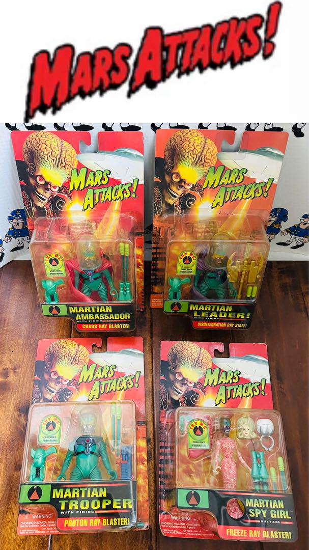 

[USED] 96 MARS ATTACKS! Mars Attacks Movie Figures x 4