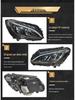 Mercedes-Benz C-Class W205 Double Projector LED Headlight for C200 C260 C300 C400 - Low to High Configuration