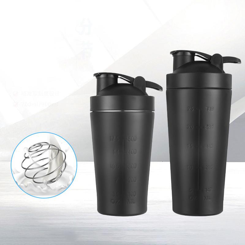 Tazza Shaker per Proteine in Acciaio Inossidabile Portatile Fitness Sport Tazza Outdoor Drinkware Bottiglia d'Acqua Shaker Portatili