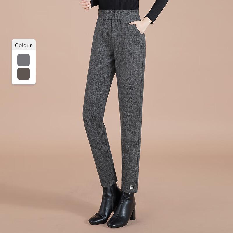 Women's Pocketed High-Waist Cropped Harem Pants